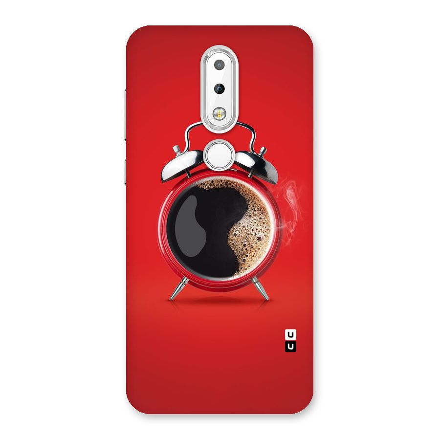 Coffee Clock Back Case for Nokia 6.1 Plus