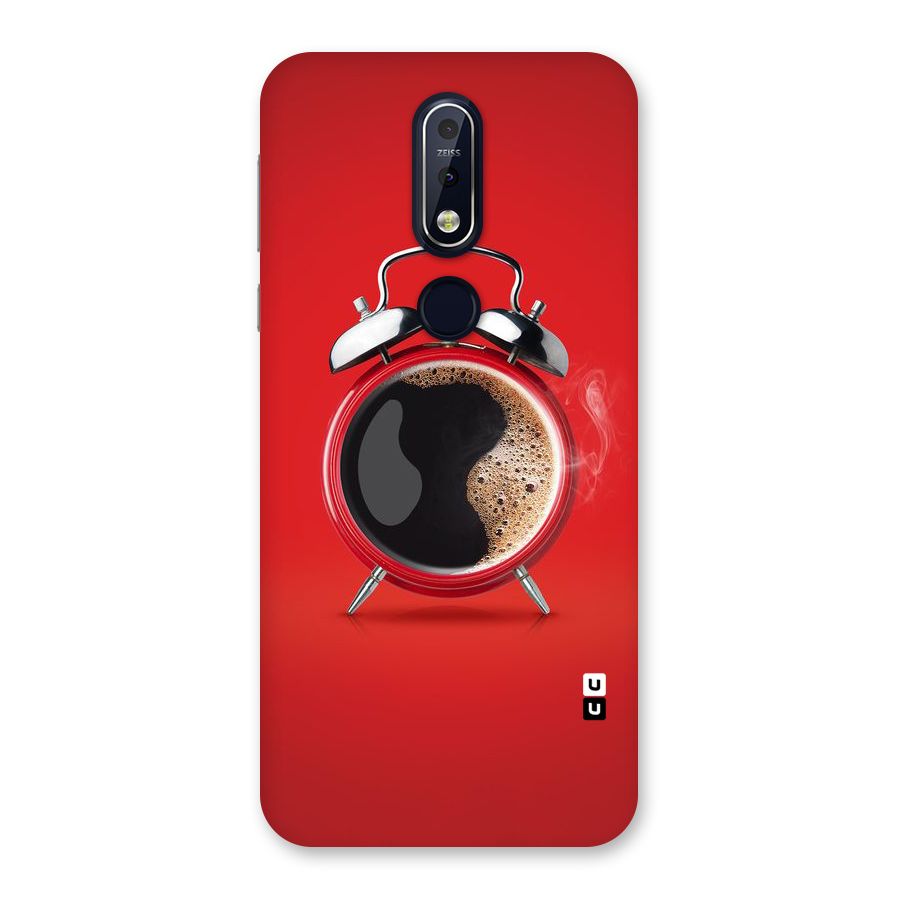 Coffee Clock Back Case for Nokia 7.1
