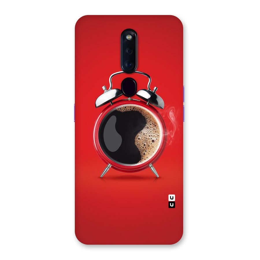 Coffee Clock Back Case for Oppo F11 Pro