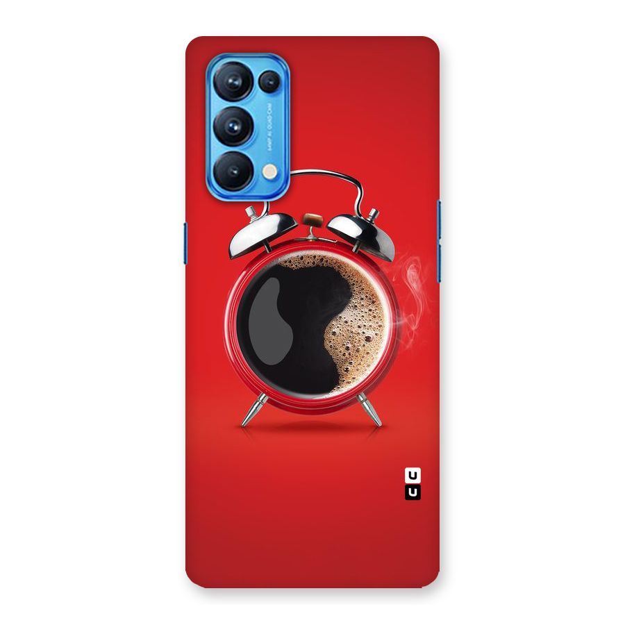 Coffee Clock Back Case for Oppo Reno5 Pro 5G