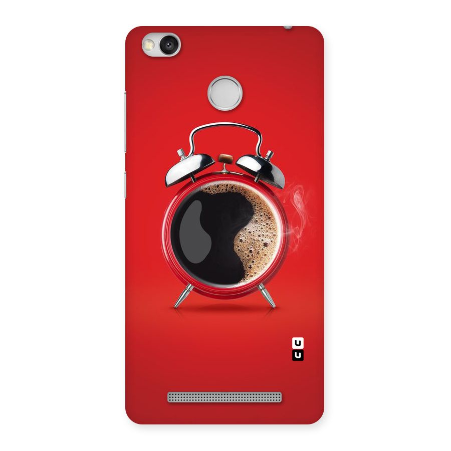 Coffee Clock Back Case for Redmi 3S Prime