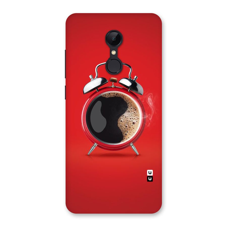 Coffee Clock Back Case for Redmi 5