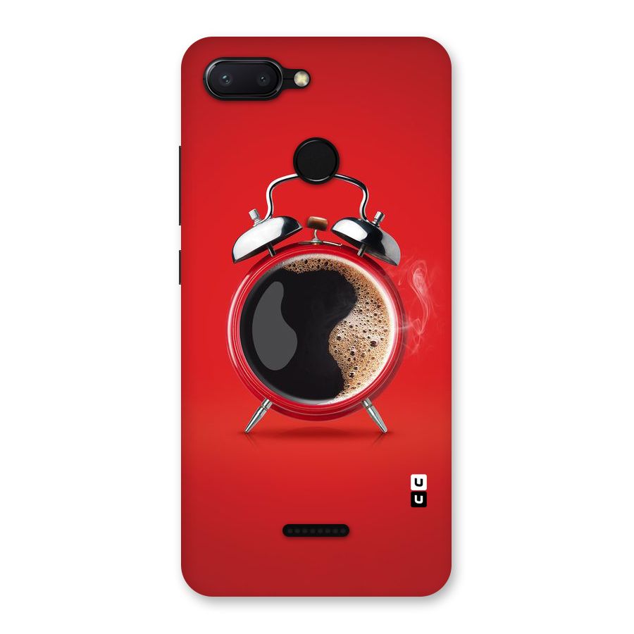 Coffee Clock Back Case for Redmi 6