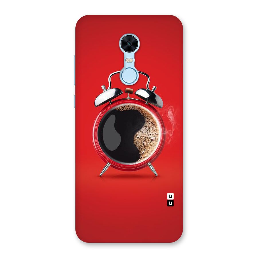 Coffee Clock Back Case for Redmi Note 5