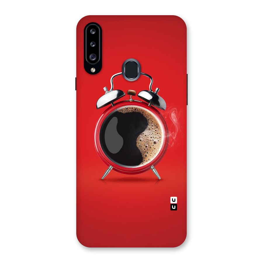 Coffee Clock Back Case for Samsung Galaxy A20s