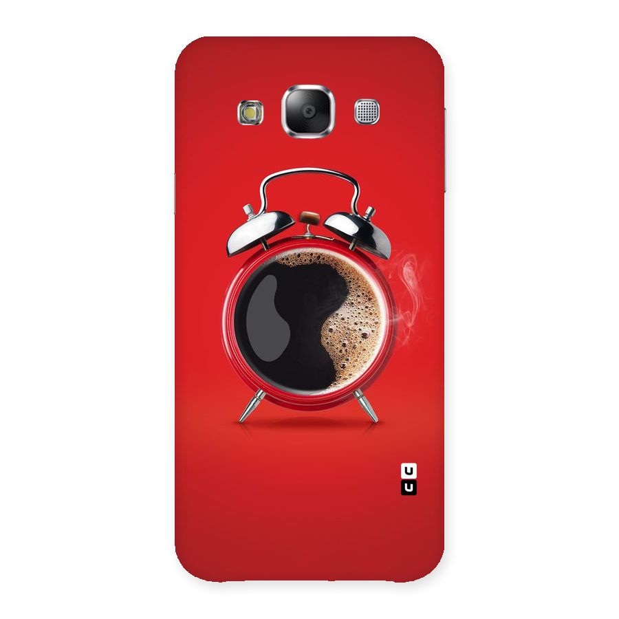 Coffee Clock Back Case for Samsung Galaxy E5