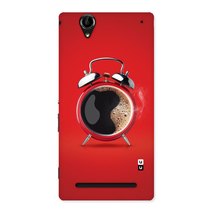 Coffee Clock Back Case for Sony Xperia T2