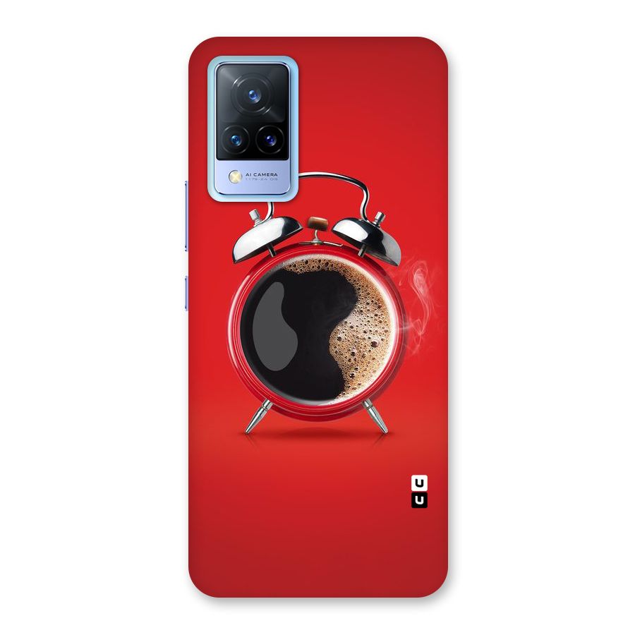 Coffee Clock Back Case for Vivo V21 5G