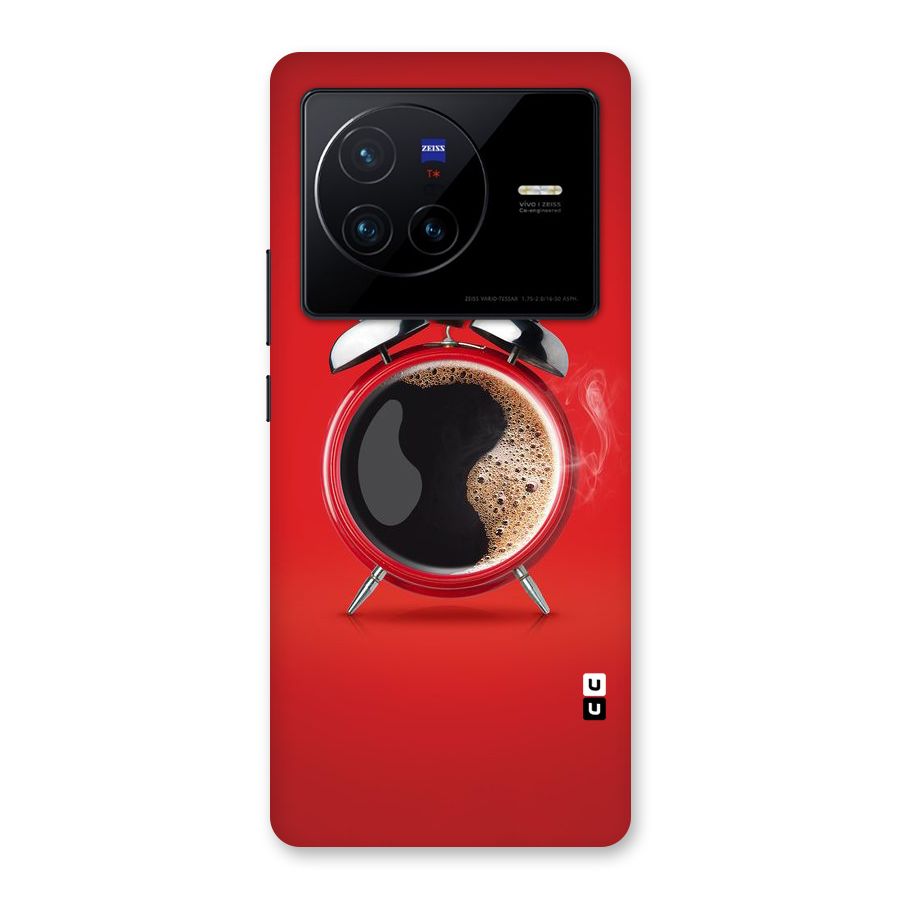Coffee Clock Back Case for Vivo X80