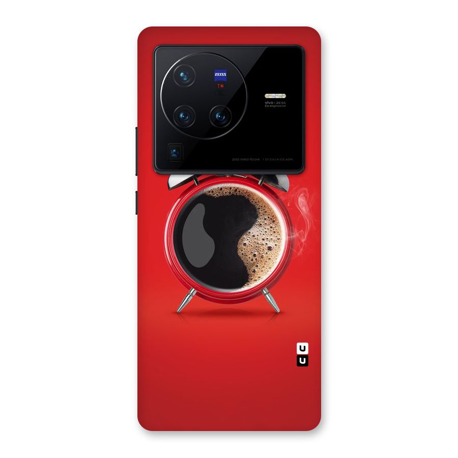 Coffee Clock Back Case for Vivo X80 Pro