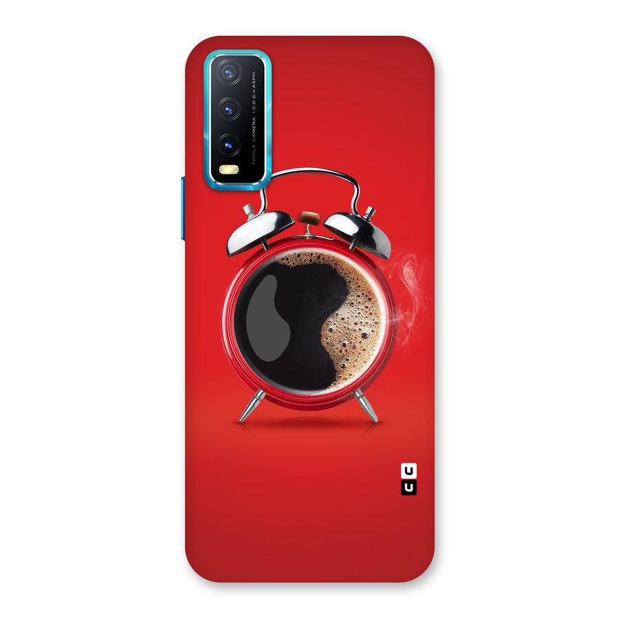 Coffee Clock Back Case for Vivo Y20