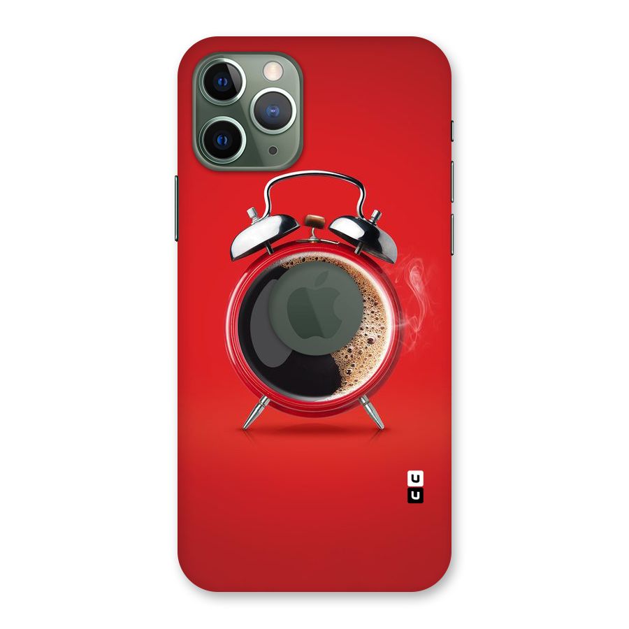 Coffee Clock Back Case for iPhone 11 Pro Logo  Cut