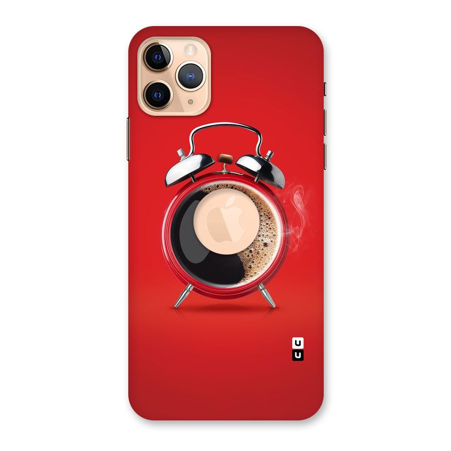 Coffee Clock Back Case for iPhone 11 Pro Max Logo Cut