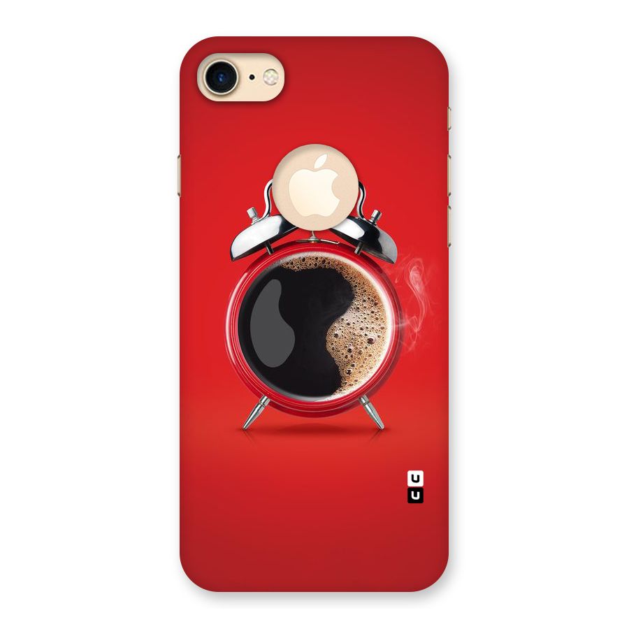 Coffee Clock Back Case for iPhone 7 Logo Cut