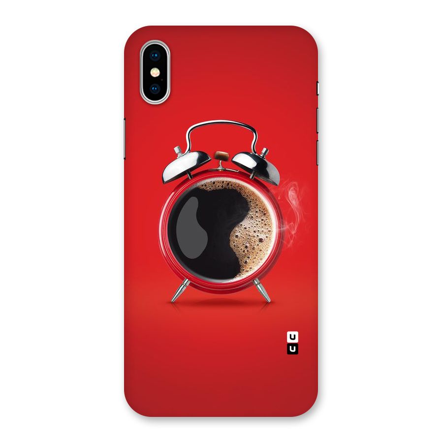 Coffee Clock Back Case for iPhone XS