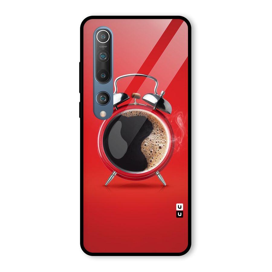 Coffee Clock Glass Back Case for Mi 10
