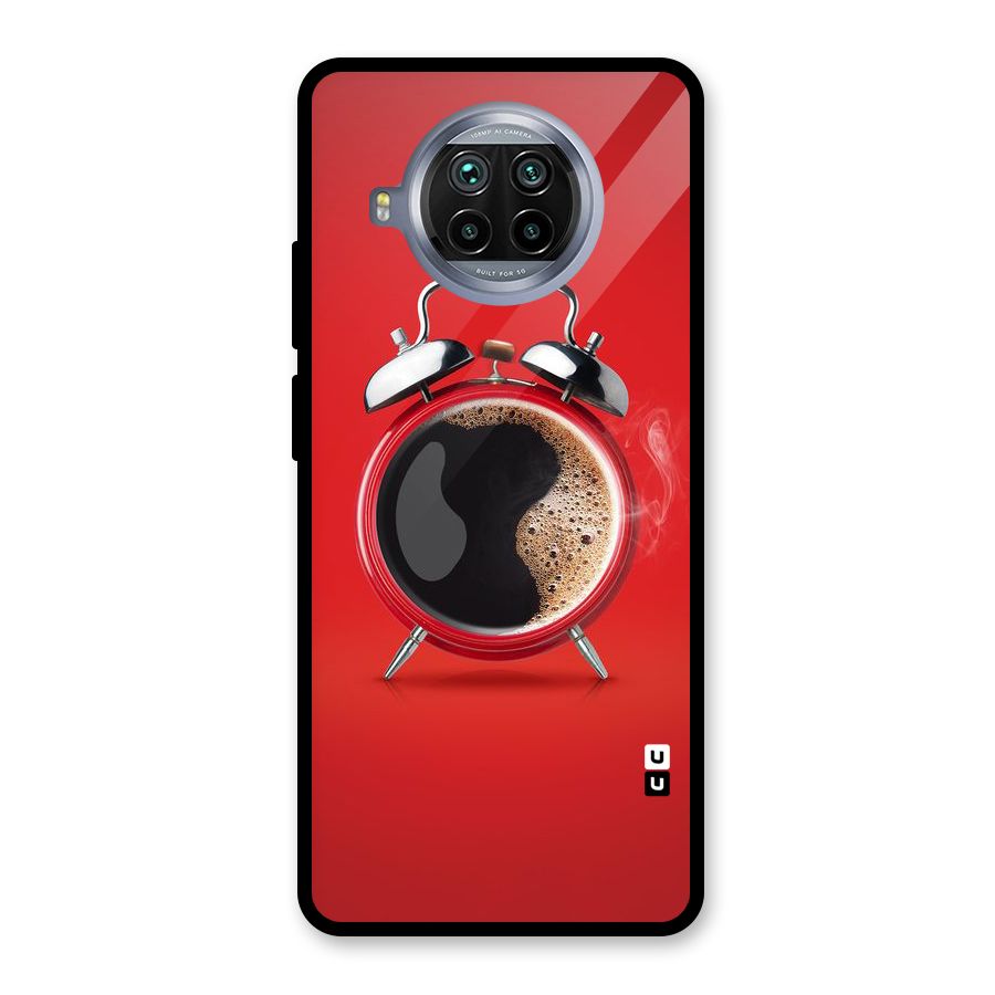 Coffee Clock Glass Back Case for Mi 10i