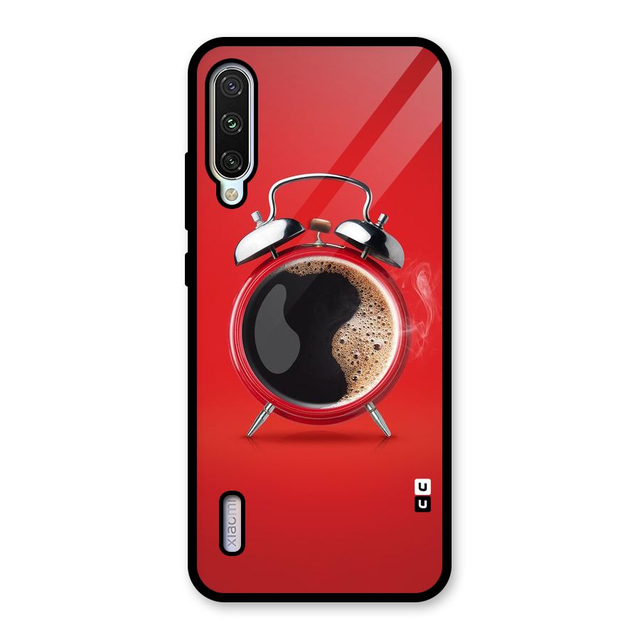 Coffee Clock Glass Back Case for Mi A3
