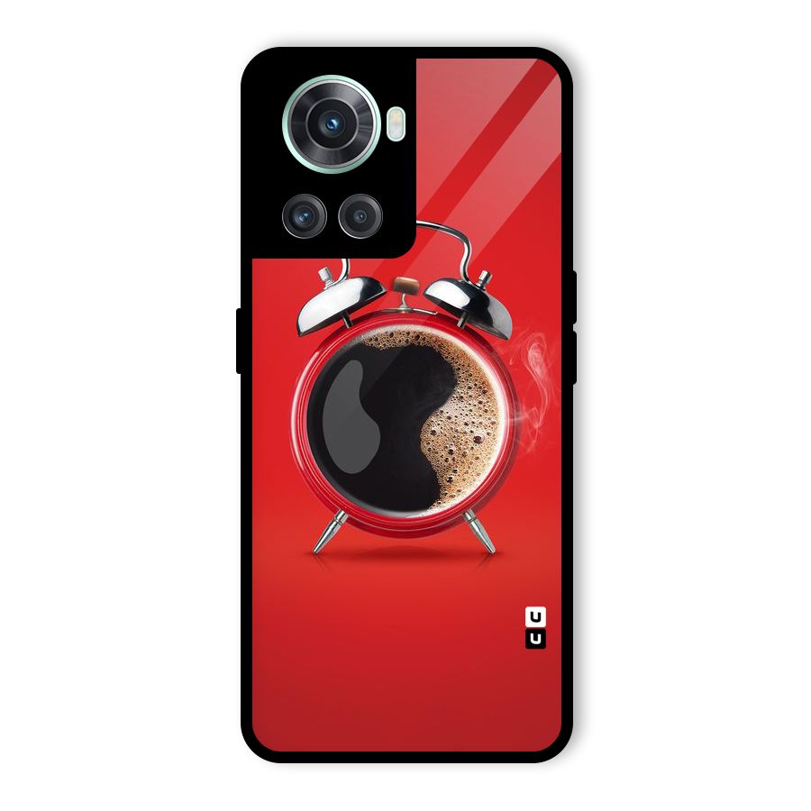 Coffee Clock Glass Back Case for OnePlus 10R