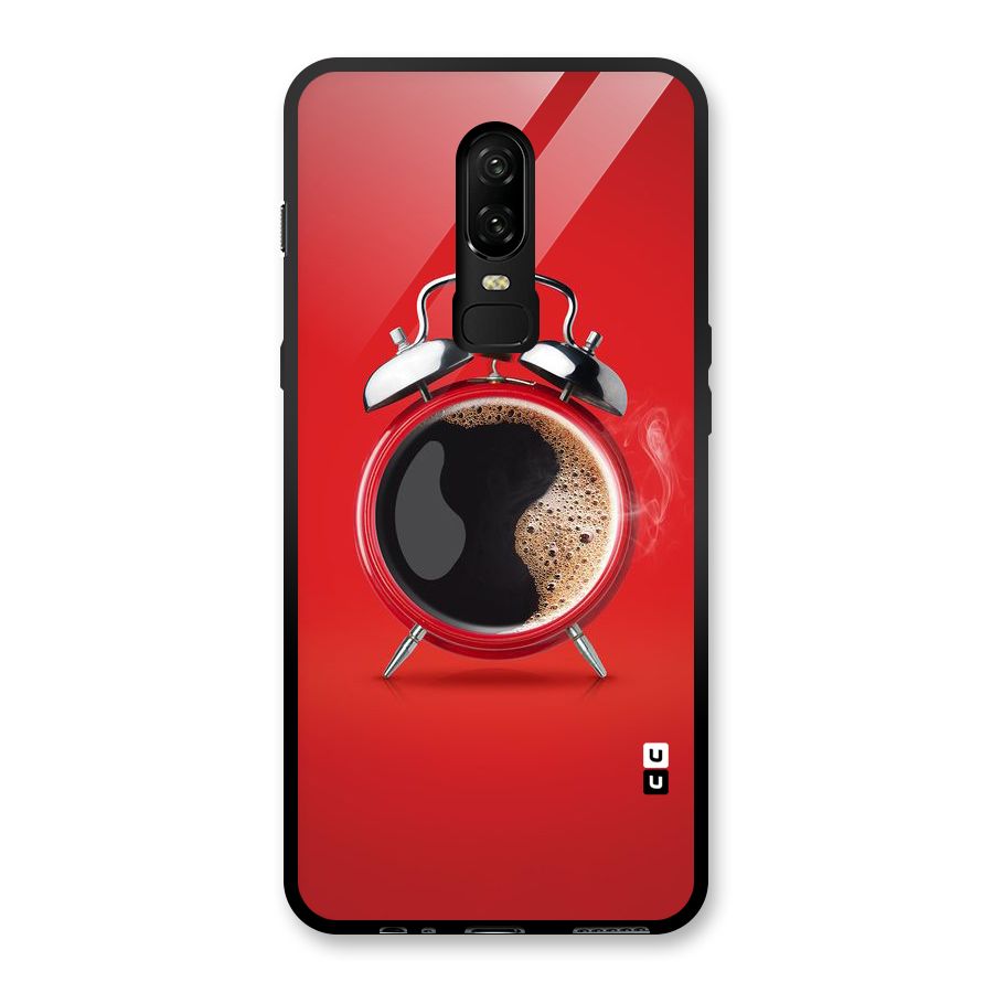 Coffee Clock Glass Back Case for OnePlus 6