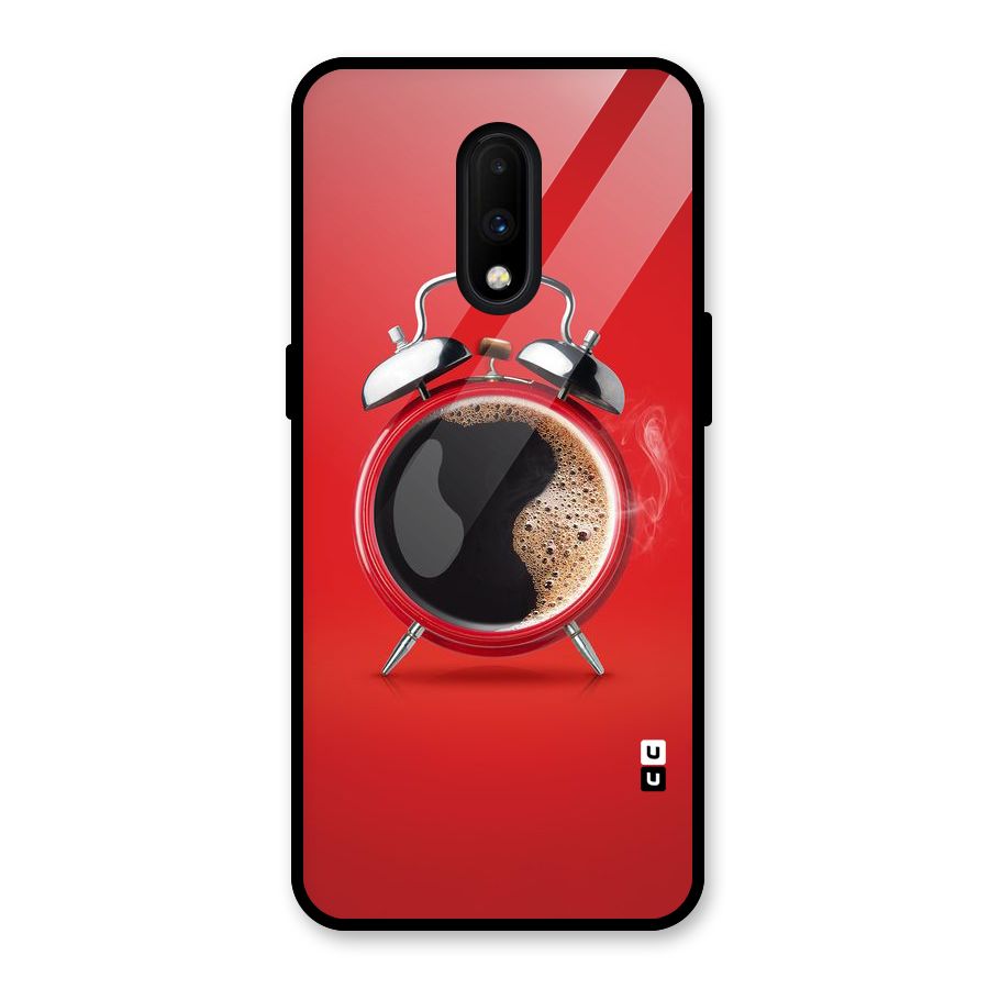 Coffee Clock Glass Back Case for OnePlus 7