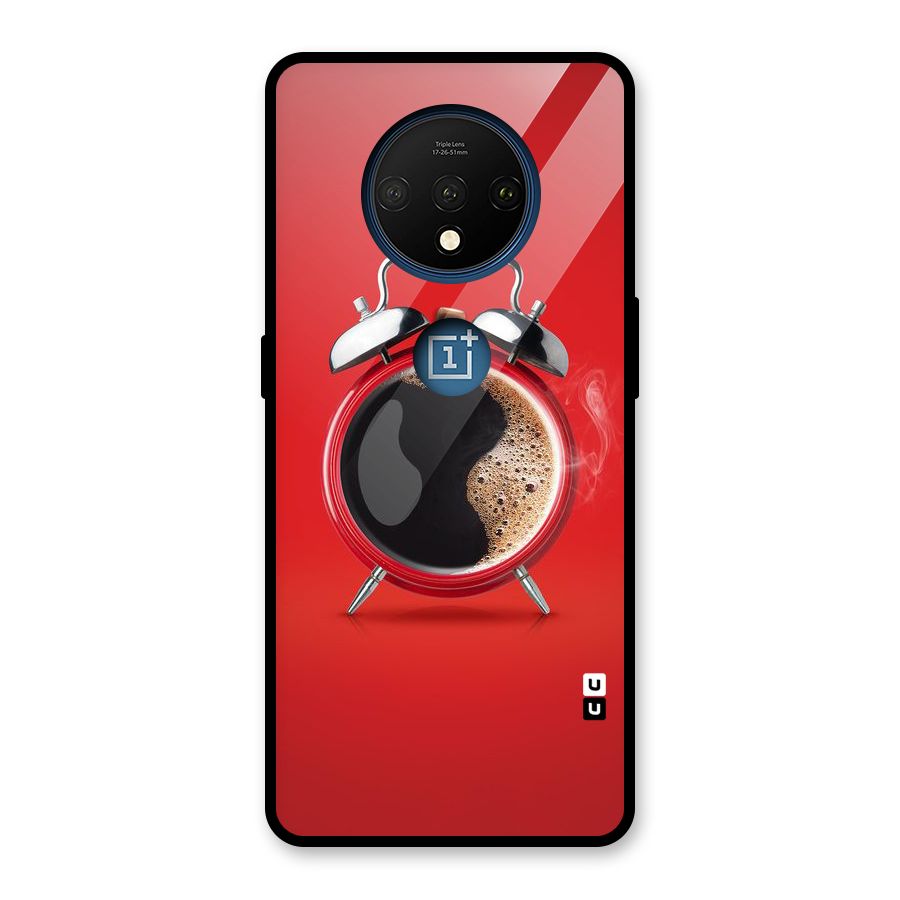 Coffee Clock Glass Back Case for OnePlus 7T