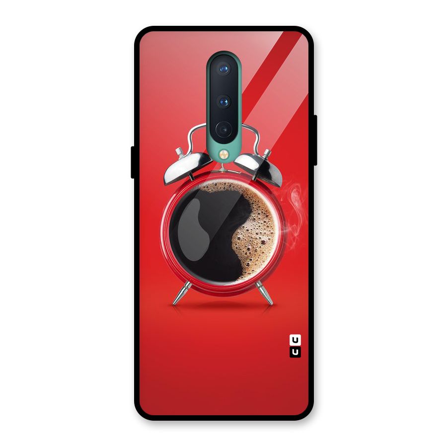 Coffee Clock Glass Back Case for OnePlus 8