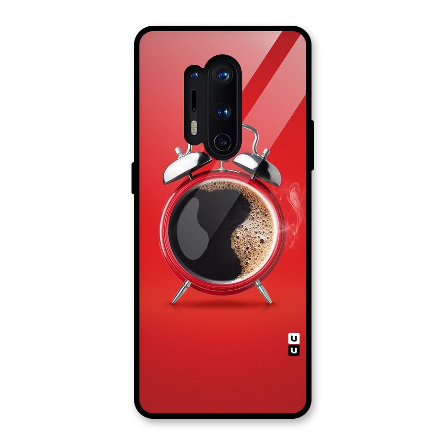Coffee Clock Glass Back Case for OnePlus 8 Pro