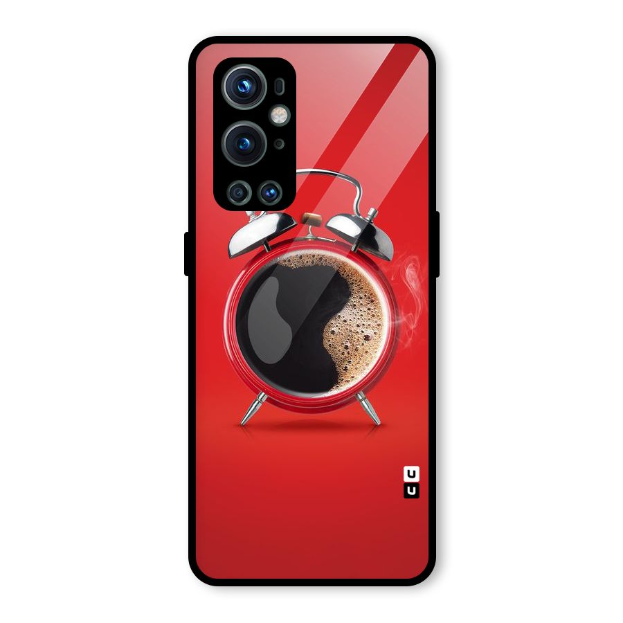 Coffee Clock Glass Back Case for OnePlus 9 Pro