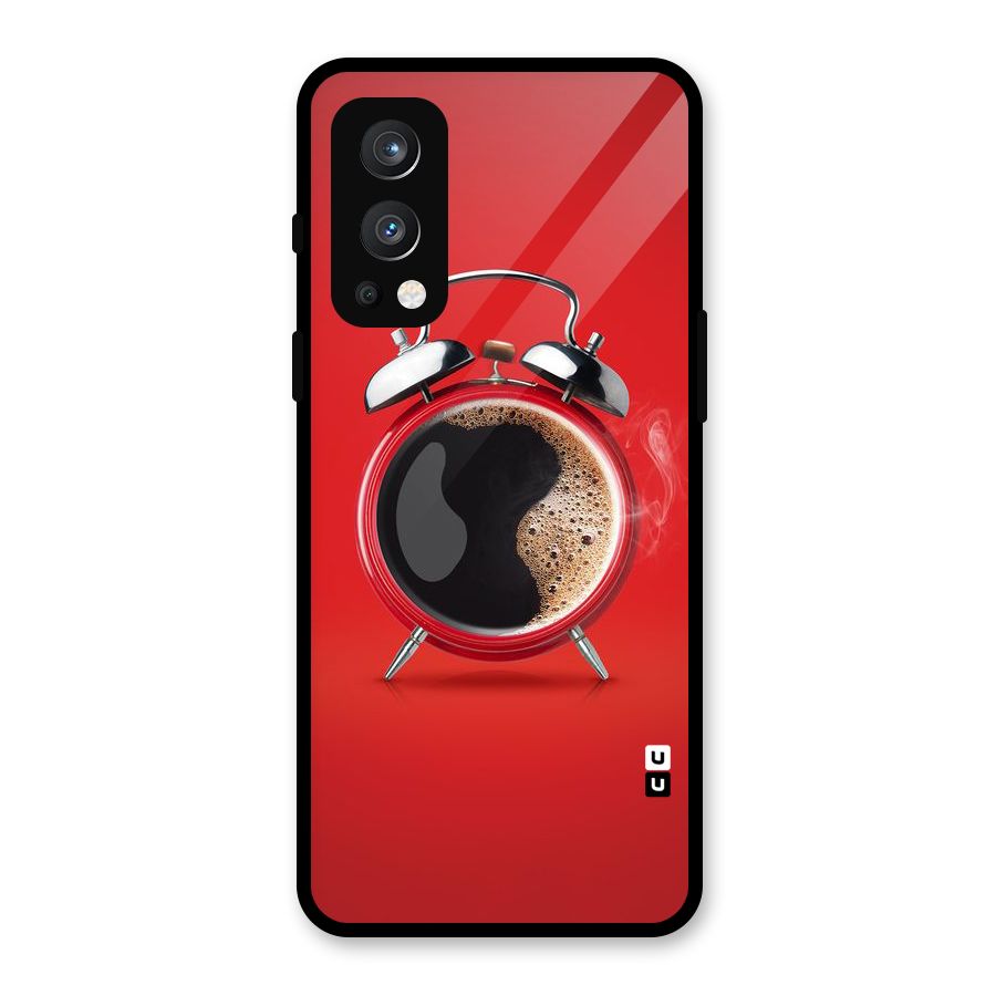 Coffee Clock Glass Back Case for OnePlus Nord 2 5G