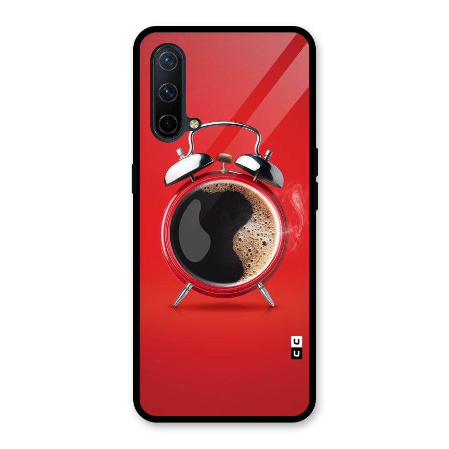 Coffee Clock Glass Back Case for OnePlus Nord CE 5G