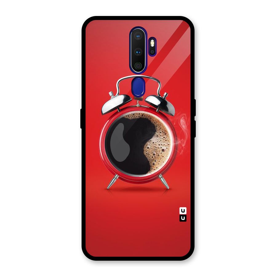Coffee Clock Glass Back Case for Oppo A9 (2020)