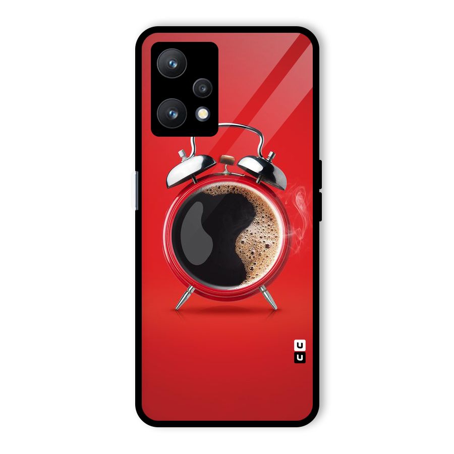 Coffee Clock Glass Back Case for Realme 9 Pro 5G