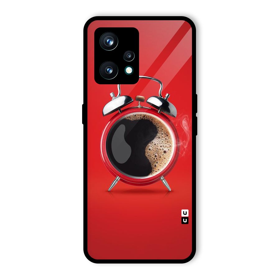 Coffee Clock Glass Back Case for Realme 9 Pro Plus 5G