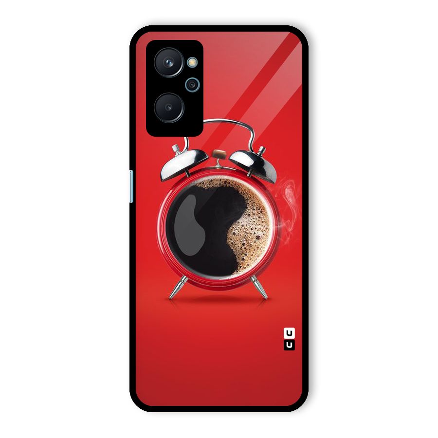 Coffee Clock Glass Back Case for Realme 9i