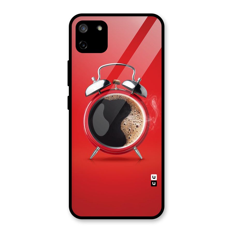 Coffee Clock Glass Back Case for Realme C11