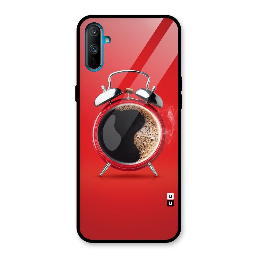 Coffee Clock Glass Back Case for Realme C3