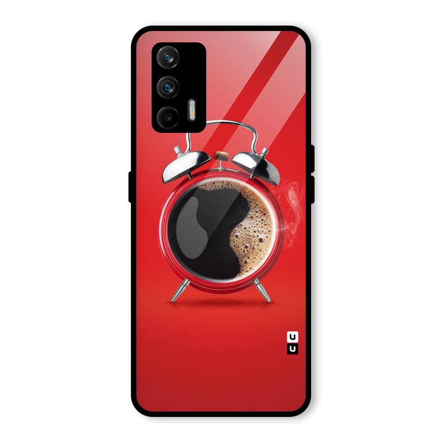 Coffee Clock Glass Back Case for Realme GT 5G