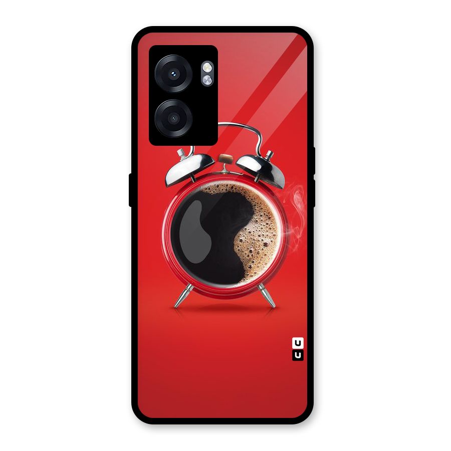 Coffee Clock Glass Back Case for Realme Narzo 50 5G