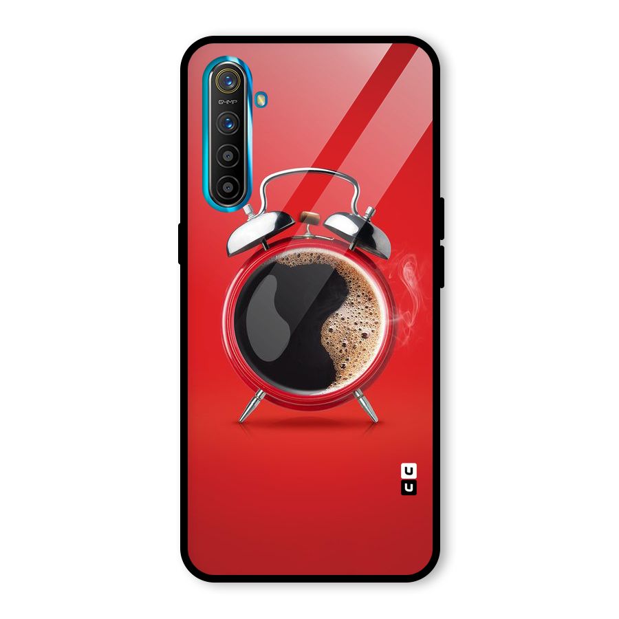 Coffee Clock Glass Back Case for Realme X2