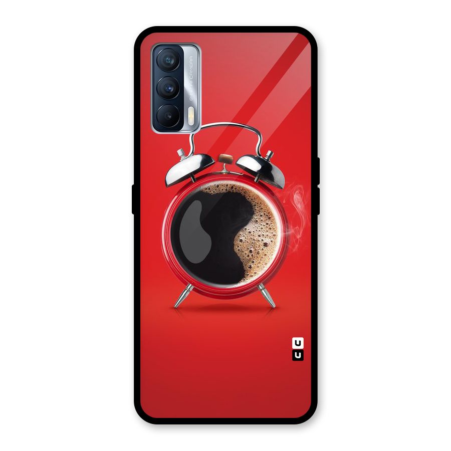 Coffee Clock Glass Back Case for Realme X7