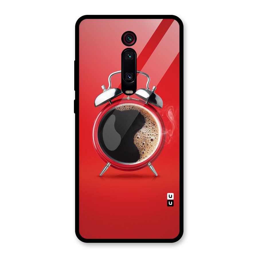 Coffee Clock Glass Back Case for Redmi K20 Pro