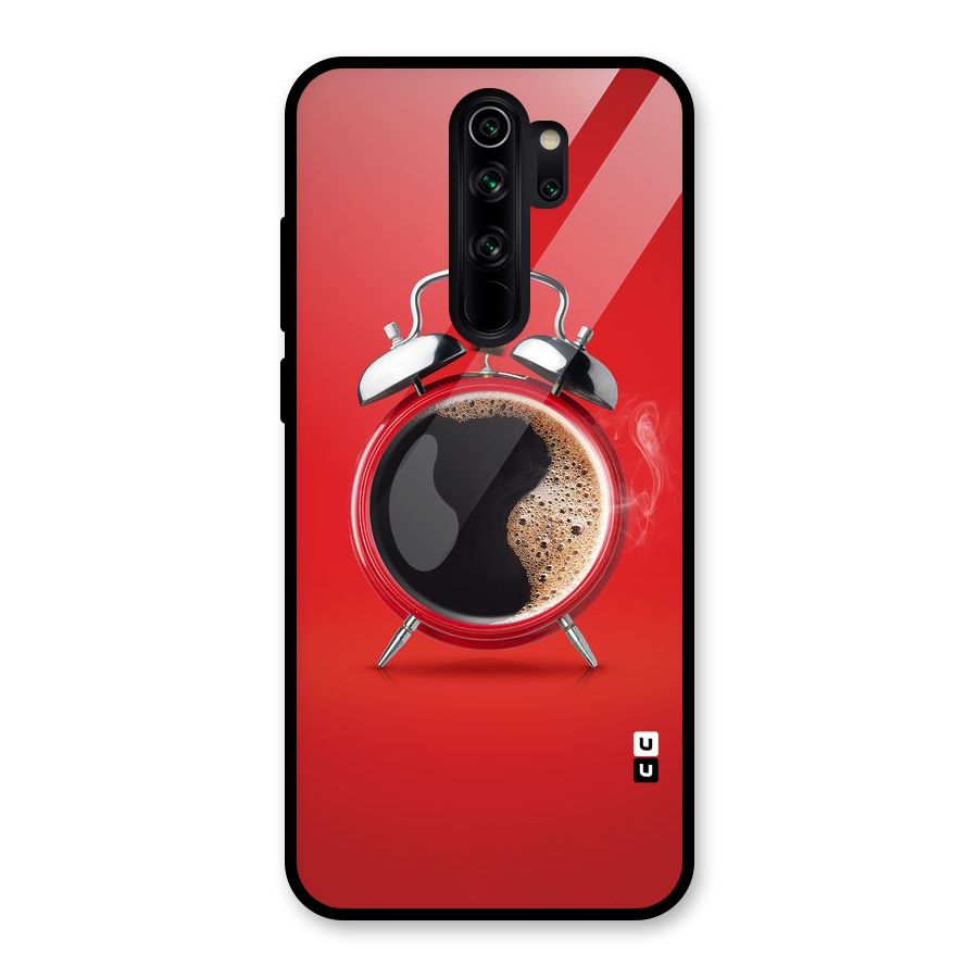 Coffee Clock Glass Back Case for Redmi Note 8 Pro