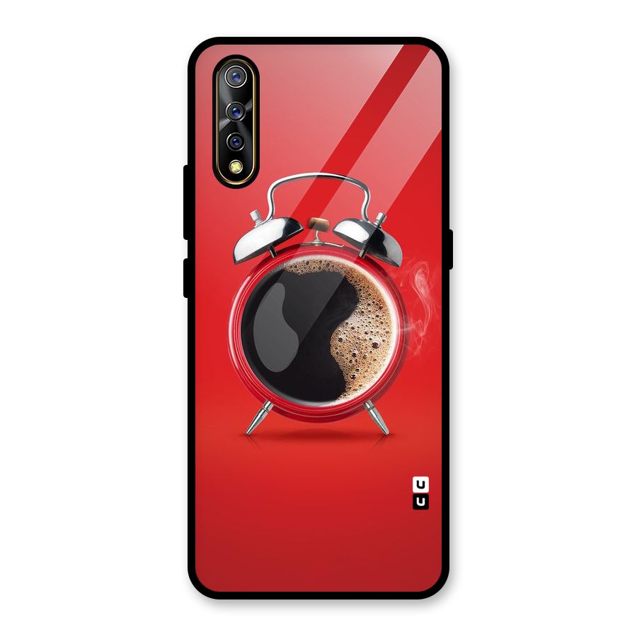 Coffee Clock Glass Back Case for Vivo S1