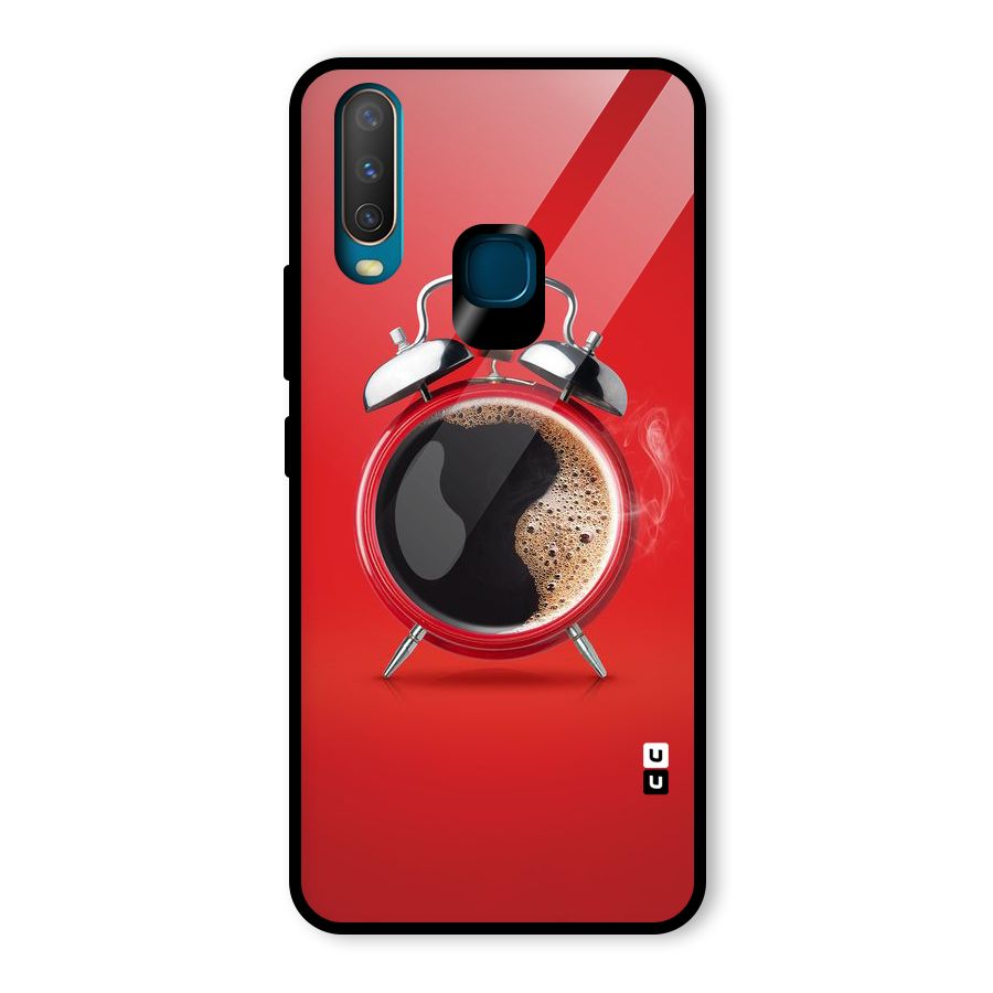 Coffee Clock Glass Back Case for Vivo U10
