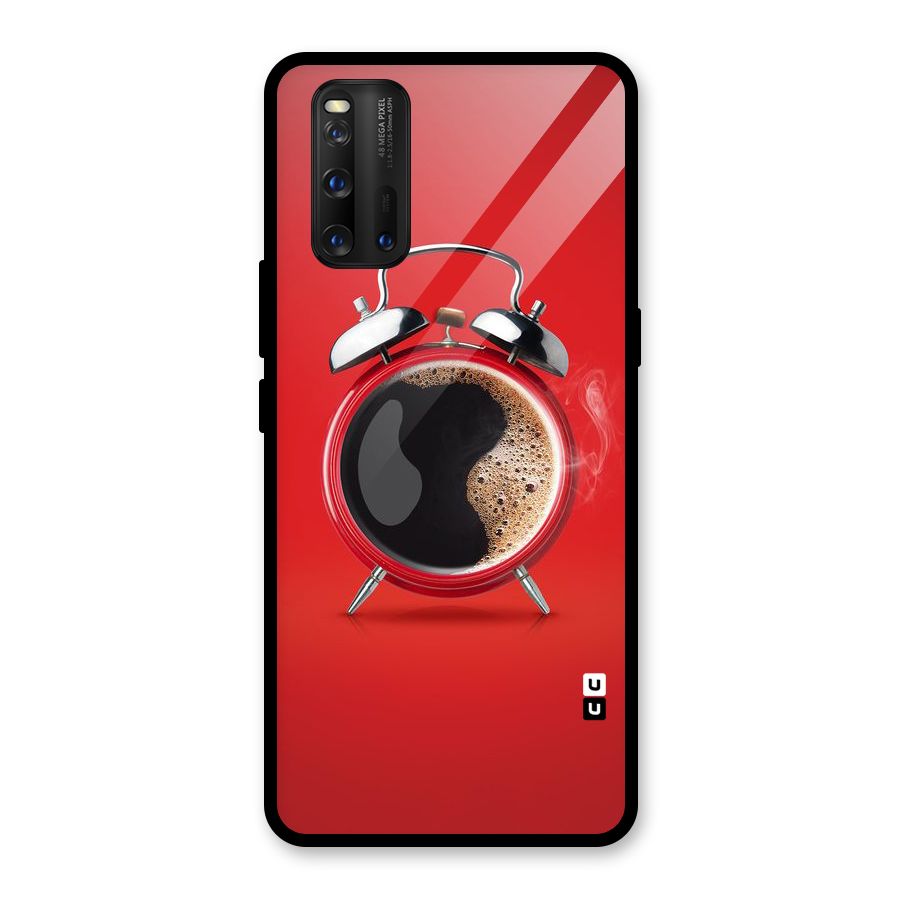 Coffee Clock Glass Back Case for Vivo iQOO 3