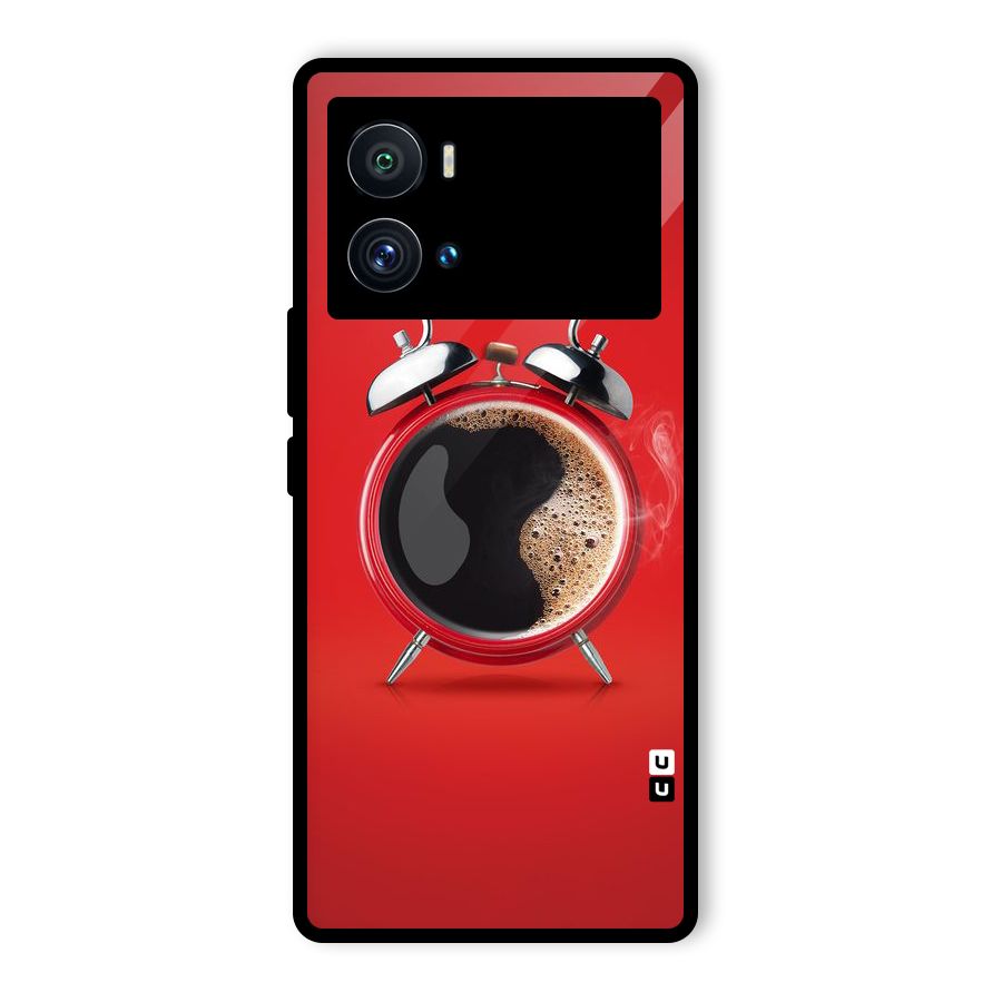 Coffee Clock Glass Back Case for Vivo iQOO 9 Pro