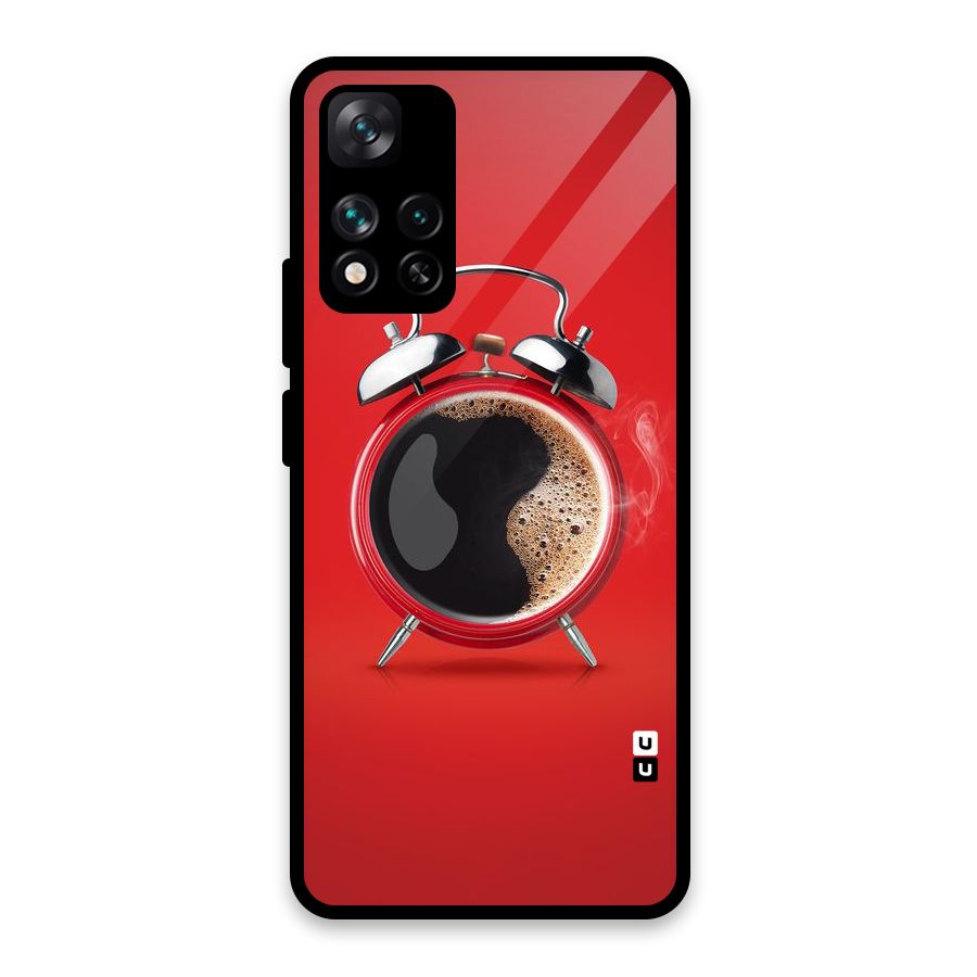 Coffee Clock Glass Back Case for Xiaomi 11i HyperCharge 5G
