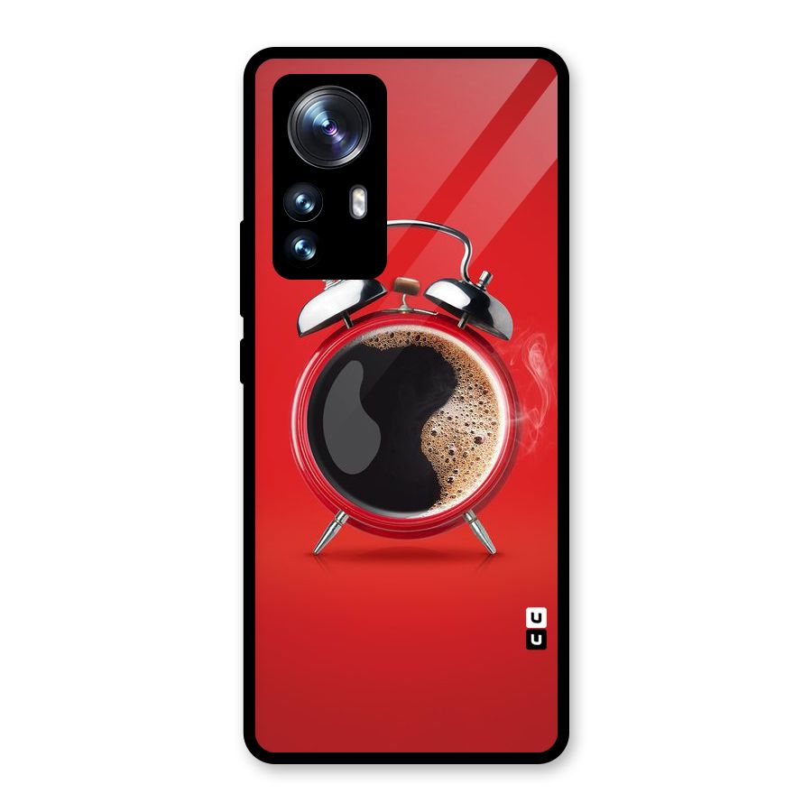 Coffee Clock Glass Back Case for Xiaomi 12 Pro