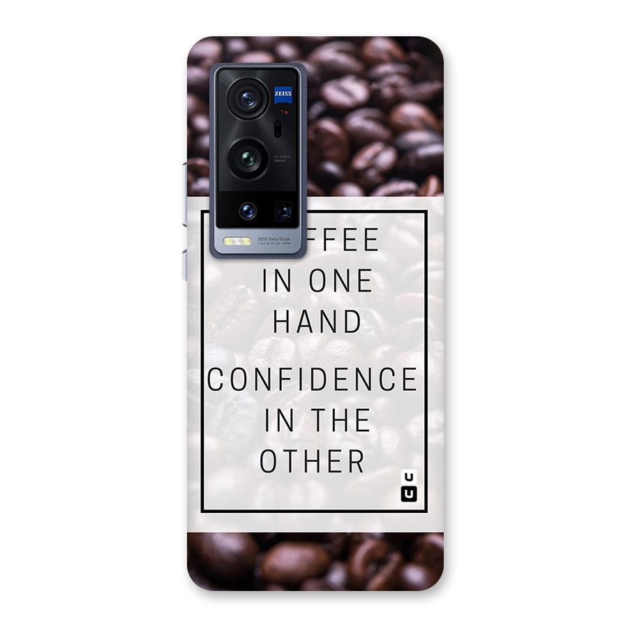 Coffee Confidence Quote Back Case for Vivo X60 Pro Plus